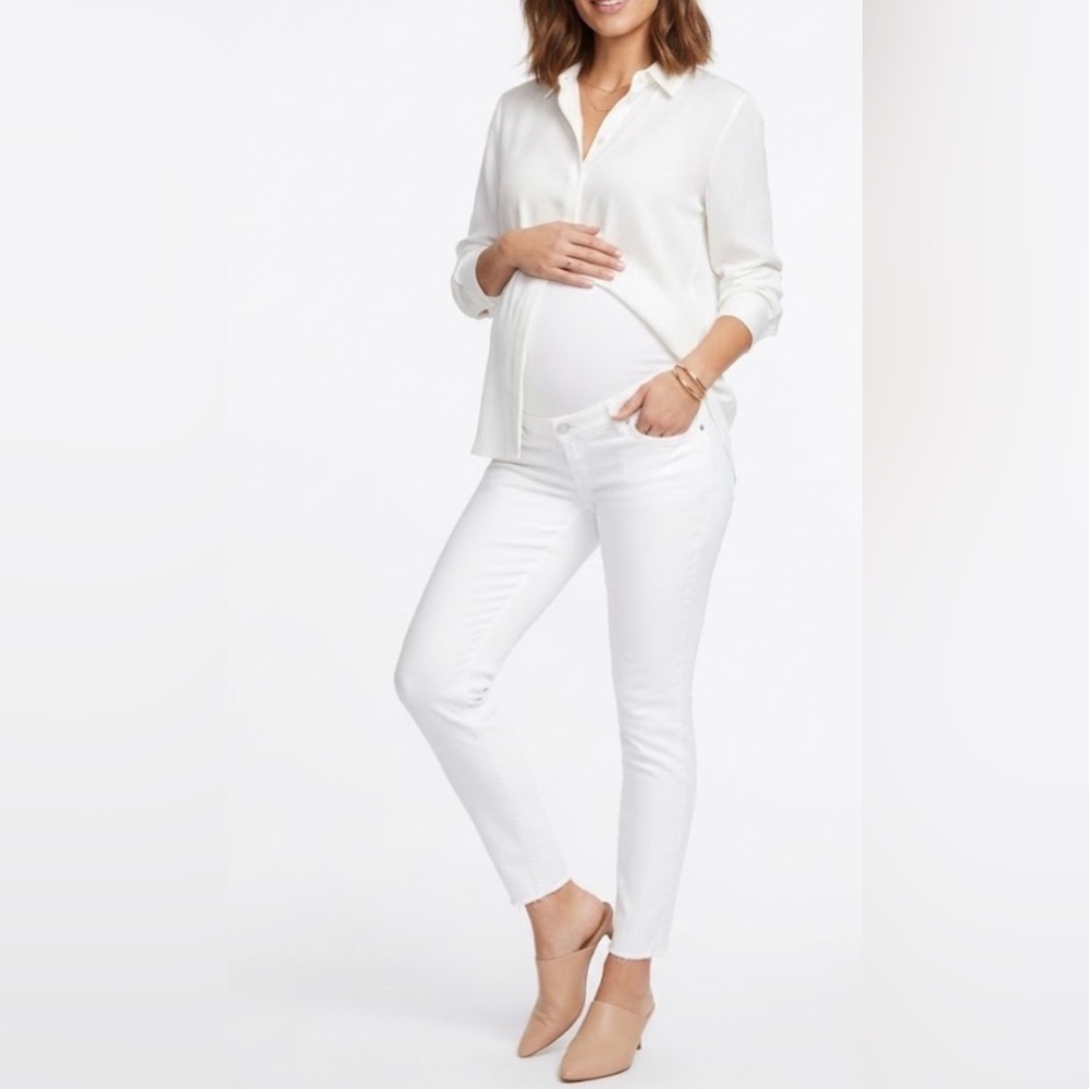 Maternity Abercrombie & Fitch Women's White Jeans